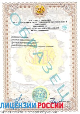 Образец сертификата соответствия (приложение) Волоконовка Сертификат ISO 14001